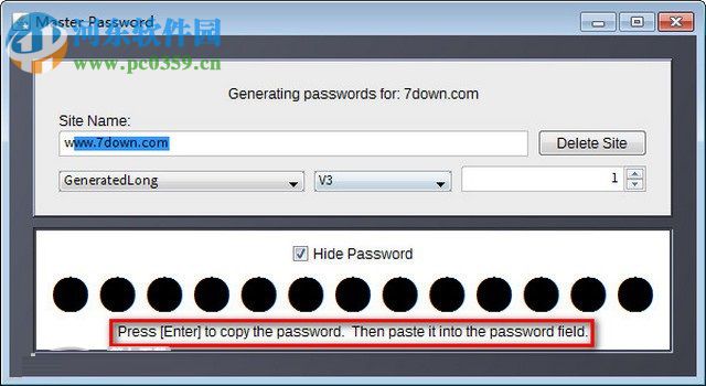 master password 使用方法