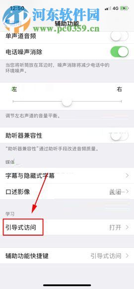 蘋果iPhone X打開引導(dǎo)式訪問功能的操作方法