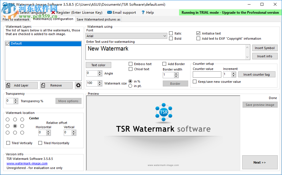 TSR Watermark Image設(shè)置為簡(jiǎn)體中文的方法