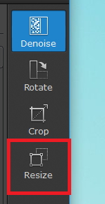 Movavi Photo DeNoise修改圖片大小的方法