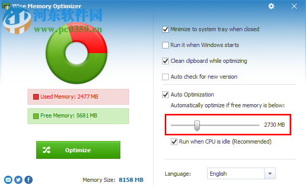 Wise Memory Optimzer開啟自動釋放內(nèi)存的方法教程