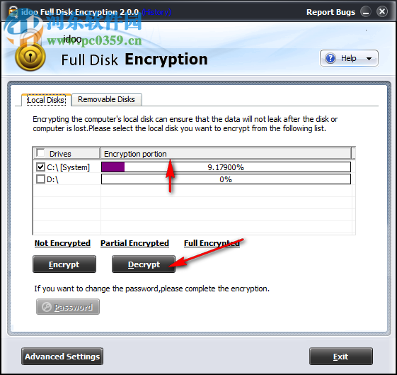 idoo Full Disk Encryption為磁盤設(shè)置密碼的方法