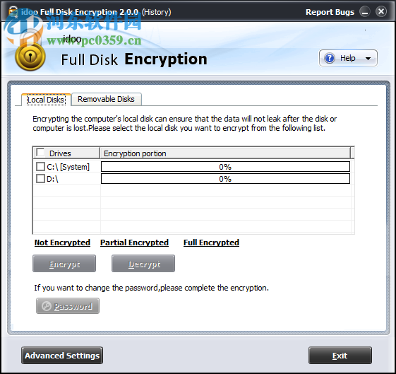 idoo Full Disk Encryption為磁盤設(shè)置密碼的方法