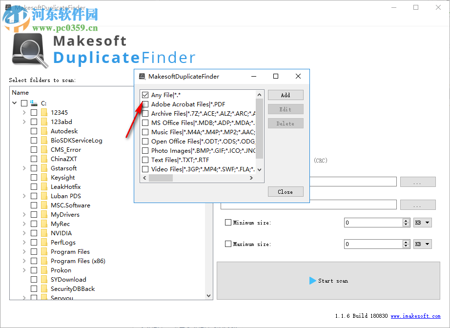 Makesoft DuplicateFinder查找重復(fù)文件的方法