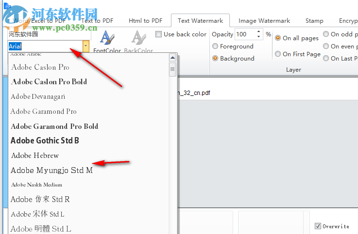 Batch PDF Pro給PDF添加水印的方法