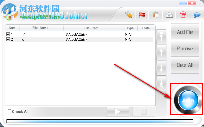 Okoker MP3 Joiner合并兩個(gè)音頻文件的方法