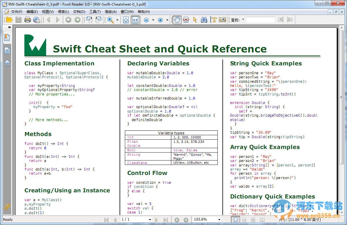 Swift語言速查表