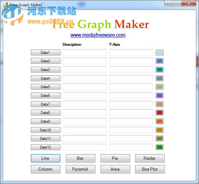 統(tǒng)計<a href=http://m.stslhw.cn/k/tubiaozhziuo/ target=_blank class=infotextkey>圖表制作工具</a>(Free Graph Maker) 1.1 綠色版