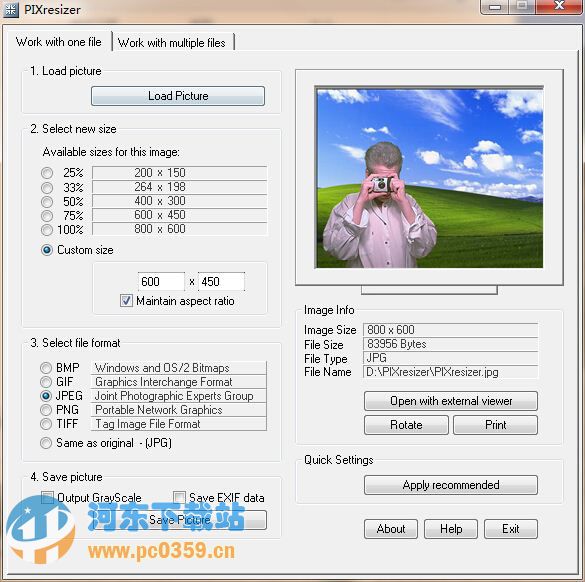 PIXresizer(圖片大格式轉(zhuǎn)換器) 2.0.8 最新官方版