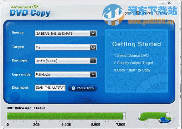 DVD拷貝軟件(Aimersoft DVD Copy) 2.5.1.5 官方版