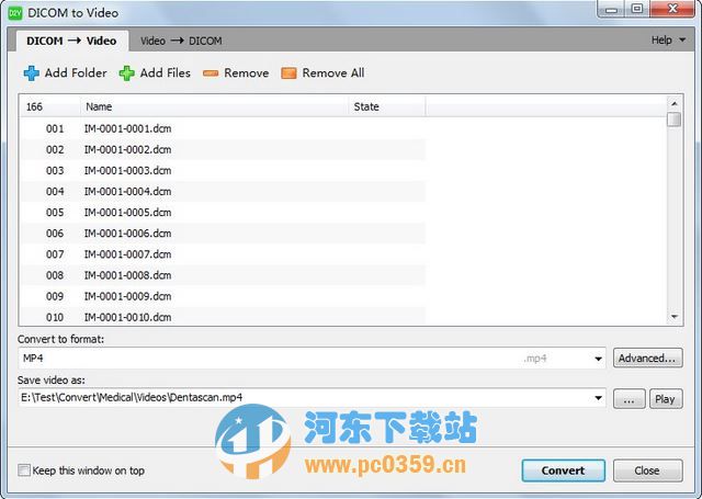 DICOM轉(zhuǎn)視頻工具(DICOM to Video) 1.10.5 官方版