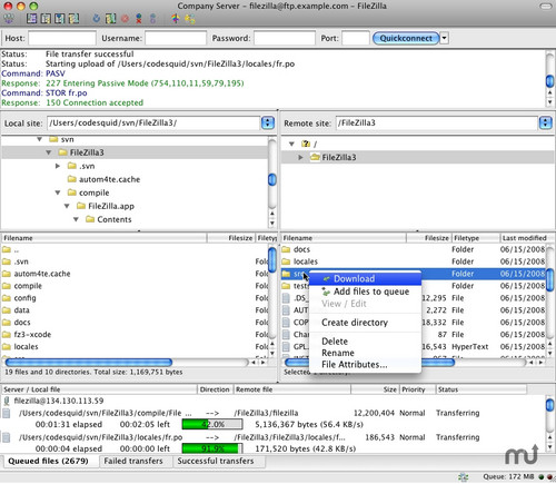 filezilla For Mac中文版 3.14.1