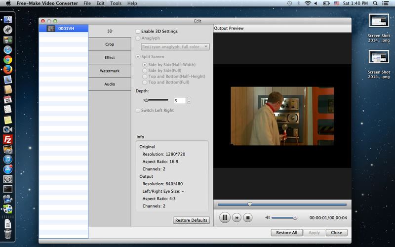 freemake video converter mac 3.7.35 官方版