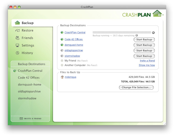 CrashPlan For Mac 4.4.1 官方版