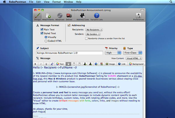 RoboPostman for mac 1.3.1