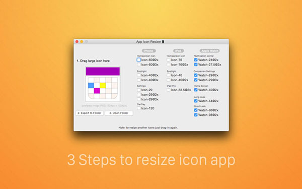 App Icon Resizer Mac版 1.1