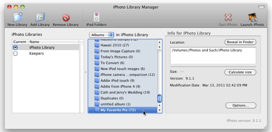 iPhoto Library Manager for mac版 4.2.3