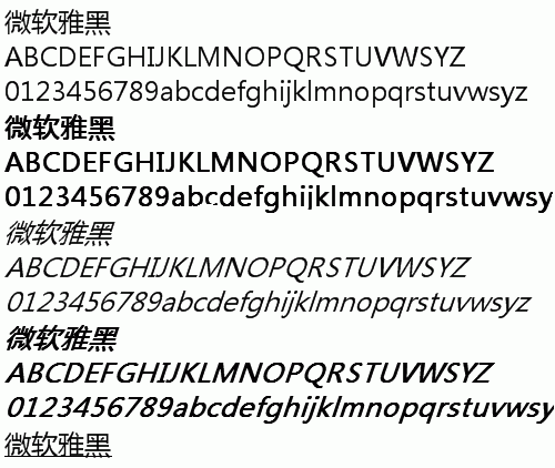 微軟雅黑字體Mac版 1.0