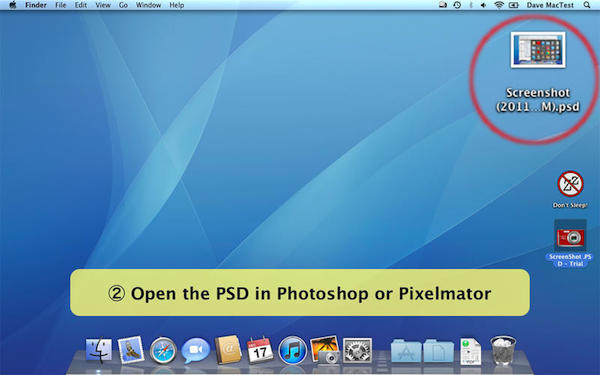 ScreenShot PSD for mac版 1.1