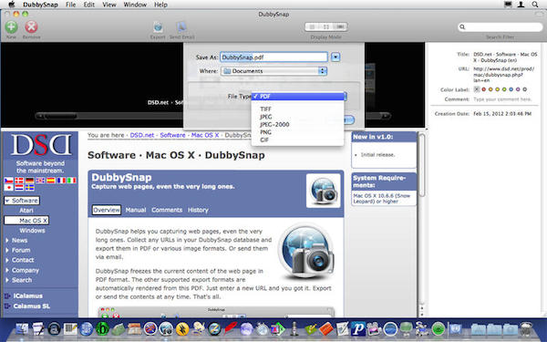 DubbySnap for mac版 1.10