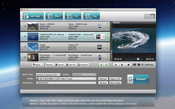 4Video MP4 Converter for Mac版 5.0.83