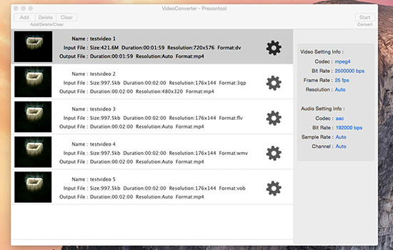 VideoConverter Mac版 1.0