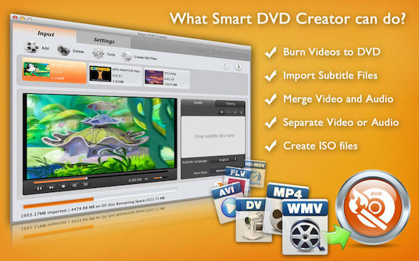 Smart dvd creator Mac版 1.4.0