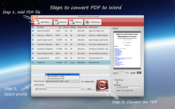 4Video PDF to Word Mac版 3.1.87