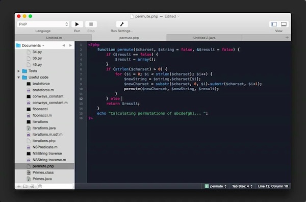 coderunner for mac版 2.3