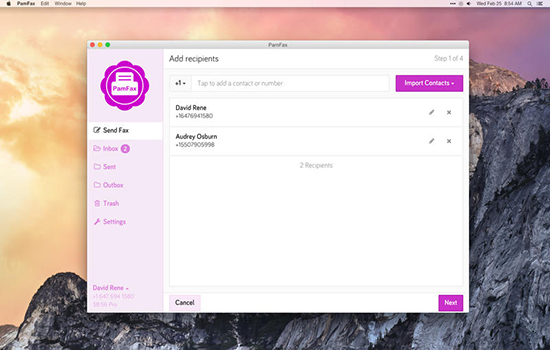 PamFax for Mac版 4.1.7