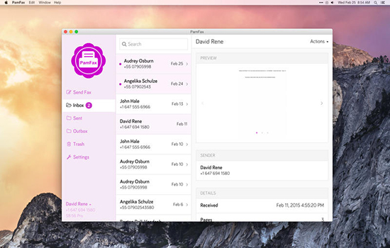 PamFax for Mac版 4.1.7