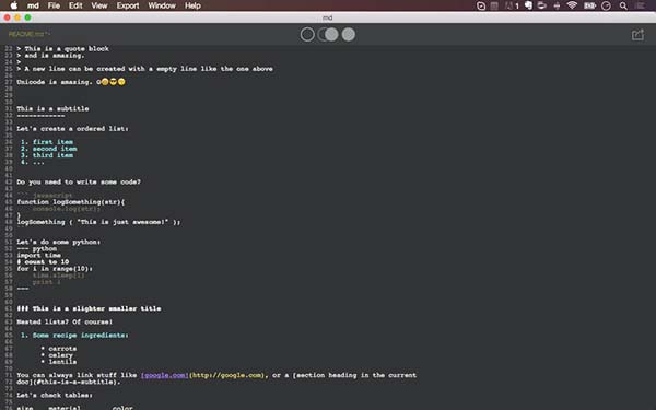 Markdown編輯工具Mac版 1.1.0