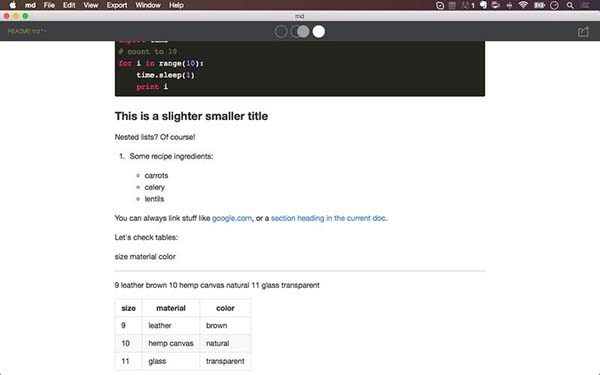 Markdown編輯工具Mac版 1.1.0