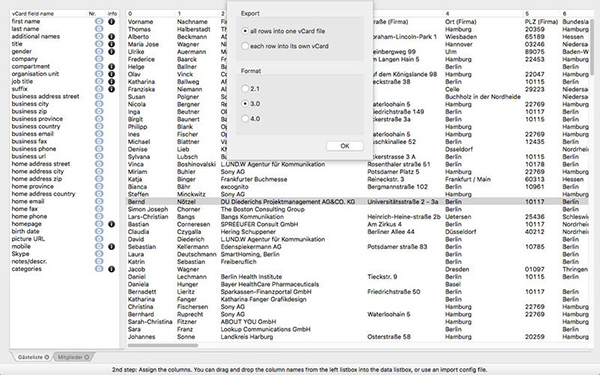 Excel2vCard Mac版 1.5.3