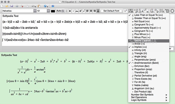 數(shù)學(xué)公式編輯器Mac版 5.008.5
