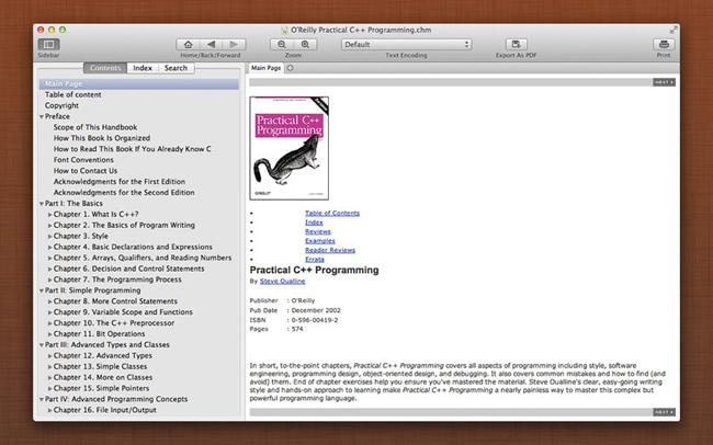 read chm(CHM文件閱讀器) for mac 1.6