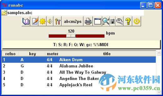 Runabc(abc格式文件編輯) 1.986 官方版