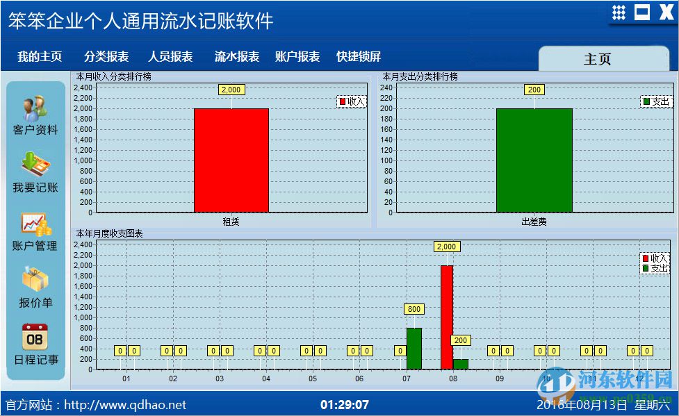 笨笨企業(yè)個人通用流水記賬軟件 1.0 官方版