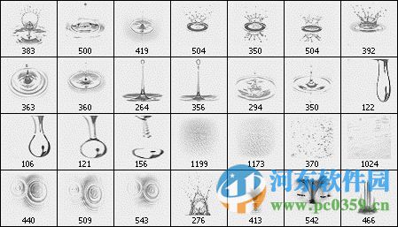 28款水滴筆刷(ps水滴效果) 2016免費版