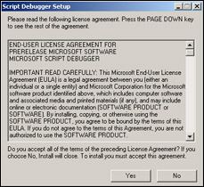 Microsoft Script Debugger下載 1.0 中英雙版