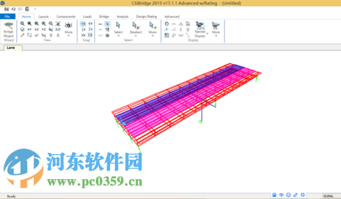 橋梁結(jié)構(gòu)建模分析軟件(CSI Bridge 2015)下載 17.2 免費版