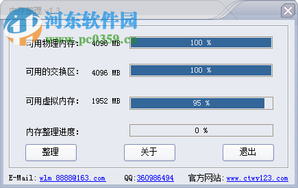 創(chuàng)天無憂電腦內存整理軟件 1.3 綠色版