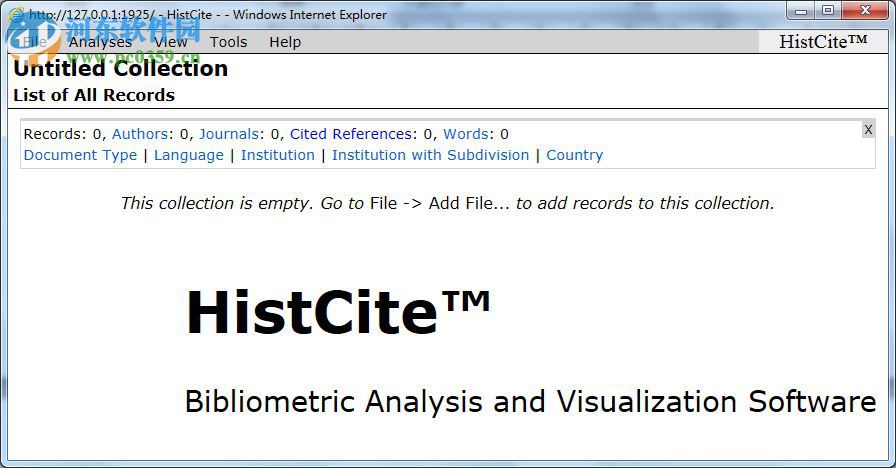 histcite(文獻索引分析軟件) 附使用教程 12.03.17 最新免費版