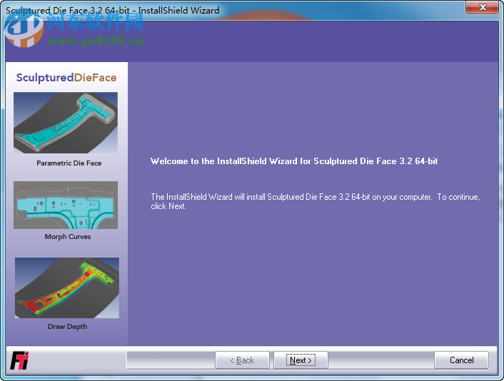 FTI Sculptured Die Face(鈑金沖壓設(shè)計(jì)模擬分析軟件) 3.2 官方版