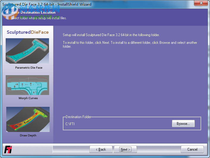 FTI Sculptured Die Face(鈑金沖壓設(shè)計(jì)模擬分析軟件) 3.2 官方版