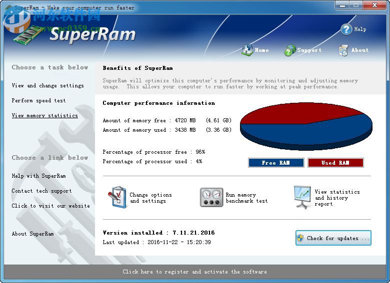 PGWARE SuperRam(<a href=http://m.stslhw.cn/s/neicunyouhua/ target=_blank class=infotextkey>內(nèi)存整理</a>工具)