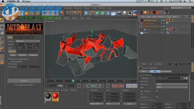 C4D破碎插件NitroBlast 2.02 免費(fèi)版