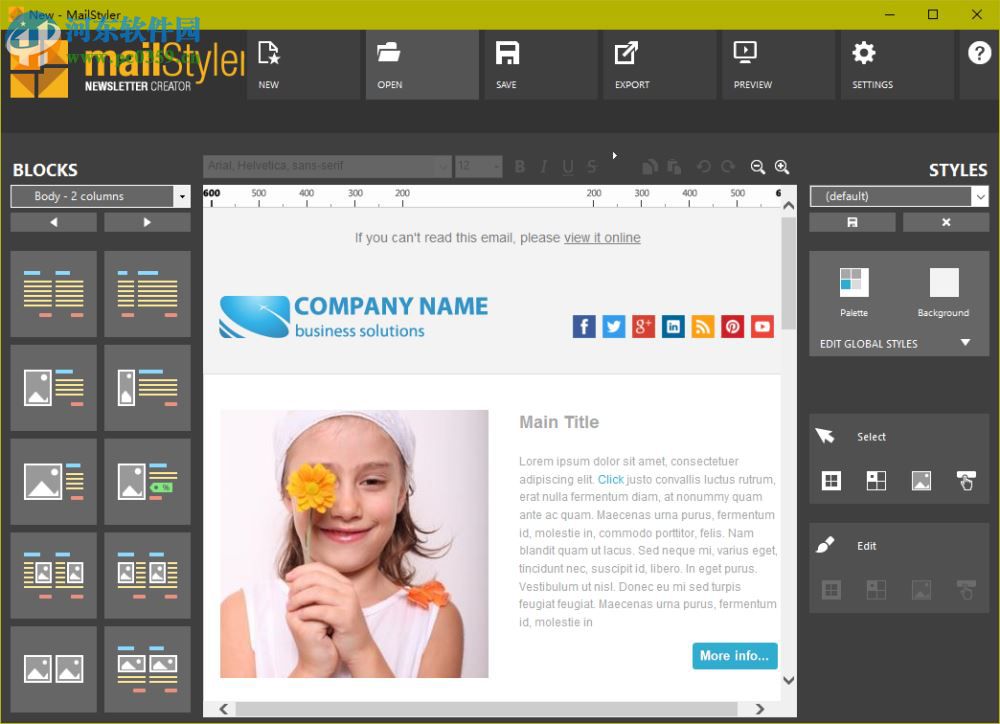 MailStyler Newsletter Creator Pro 1.4.3.8 官方中文版