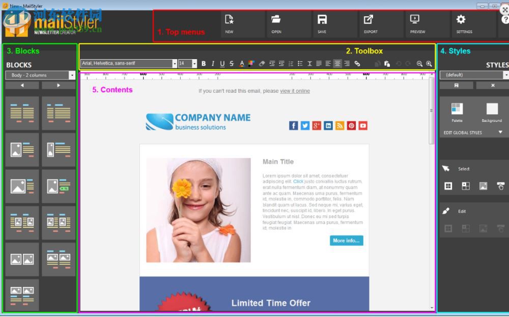 MailStyler Newsletter Creator Pro 1.4.3.8 官方中文版