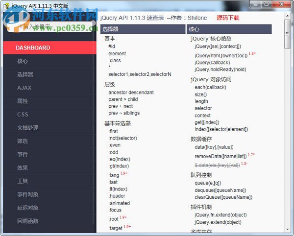 Jquery中文API 1.11.3 中文版